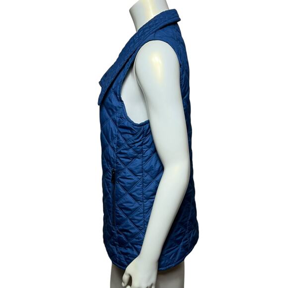 Marc New York Andrew Marc Quilted Vest – Size M – Blue, Polyester, Lightweight - Picture 4 of 8
